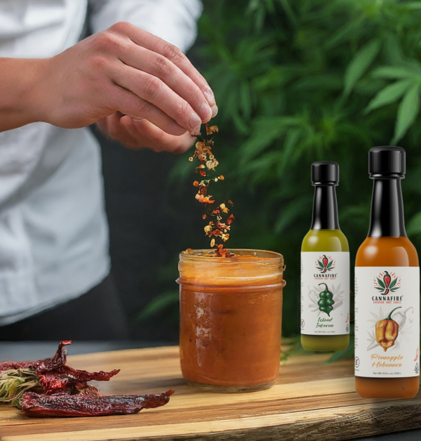Island Inferno Hot Sauce Cannabis-infused hot sauces